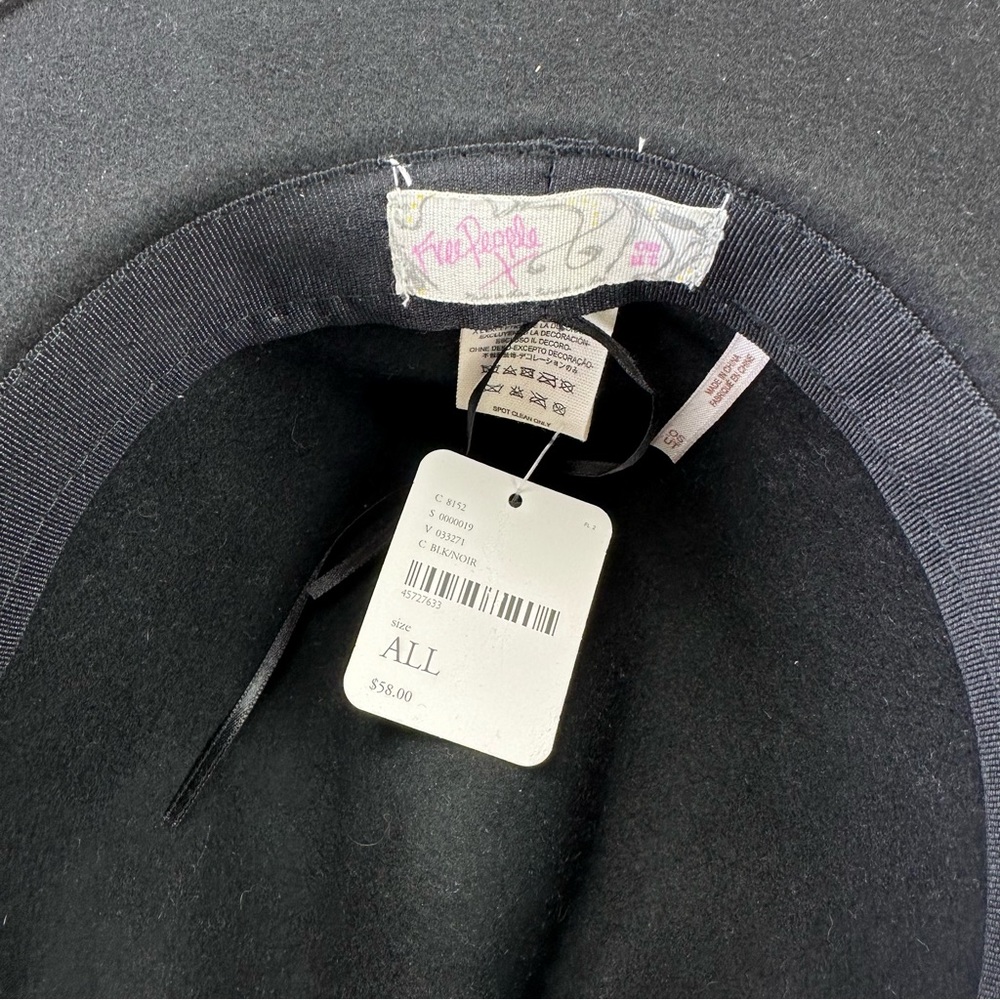Free People Wythe Leather Band Felt Hat - Picture 4 of 10